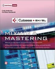 Cover of: Cubase SX/SL, mixing & mastering
