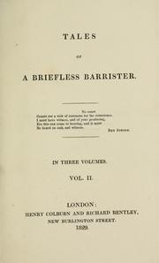Cover of: Tales of a briefless barrister