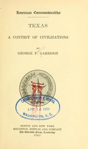 Cover of: Texas: a contest of civilizations