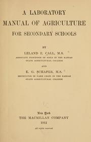 A laboratory manual of agriculture for secondary schools