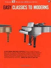 Cover of: Easy Classics To Moderns: (MFM 17) (Music for Millions)