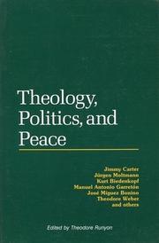 Cover of: Theology, politics, and peace