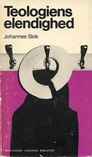 Cover of: Teologiens elendighed by Johannes Sløk