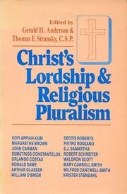 Cover of: Christ's lordship and religious pluralism