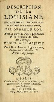 Cover of: Description de la Louisiane by Louis Hennepin
