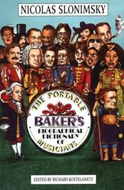 Cover of: The Portable Baker's Biographical Dictionary of Musicians by Nicolas Slonimsky