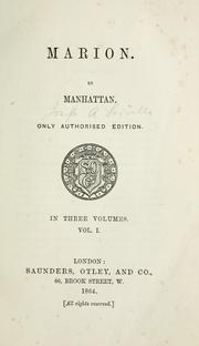 Cover of: Marion.