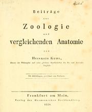 Cover of: Beiträge zur zoologie und vergleichenden anatomie