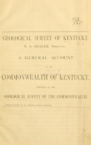 Cover of: A general account of the Commonwealth of Kentucky