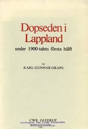 Cover of: Dopseden i Lappland under 1900-talets första hälft