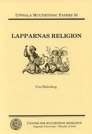 Cover of: Lapparnas religion