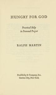 Cover of: Hungry for God by Ralph Martin