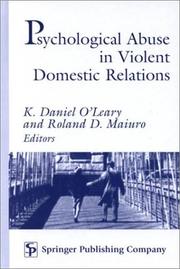 Cover of: Psychological Abuse in Violent Domestic Relations
