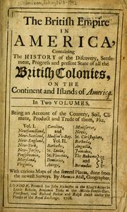 Cover of: The British Empire in America