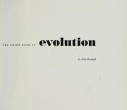 Cover of: The Orion book of evolution.