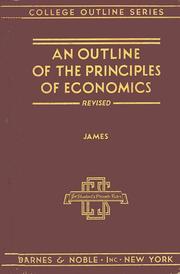 Cover of: ...An outline of the principles of economics