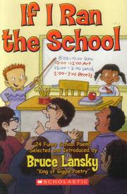 Cover of: If I Ran the School: 24 Funny School Poems
