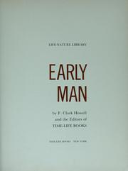 Cover of: Early man