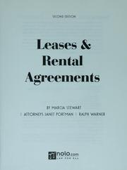 Leases & rental agreements by Marcia Stewart