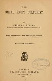 Cover of: The small fruit culturist. by Andrew S. Fuller