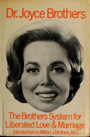 Cover of: The Brothers system for liberated love and marriage by Joyce Brothers