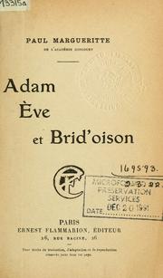 Cover of: Adam, Eve, et brid'oison.