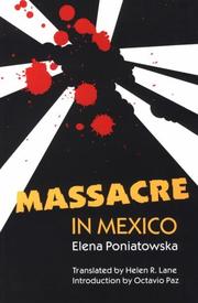 Cover of: Massacre in Mexico by Elena Poniatowska