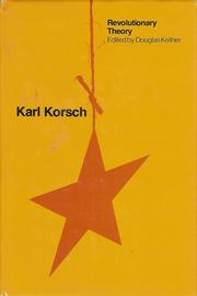 Cover of: Karl Korsch; Revolutionary Theory | Karl Korsch
