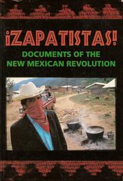 Cover of: ¡Zapatistas!: Documents of the New Mexican Revolution