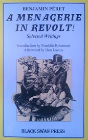 Cover of: A menagerie in revolt!: selected writings