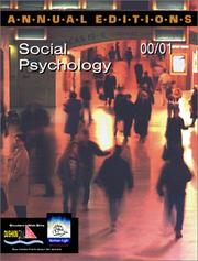 Cover of: Annual Editions: Social Psychology 00/01