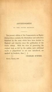 Cover of: Commentaries on equity jurisprudence by Story, Joseph, Story, Joseph