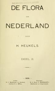 Cover of: De flora van Nederland