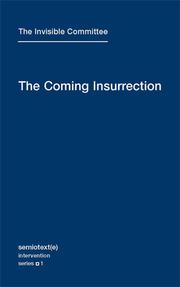 Cover of: The Coming Insurrection by The Invisible Committee