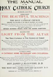 Cover of: The manual of the holy Catholic Church part 2 by James J. McGovern