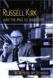 Cover of: Russell Kirk and the Age of Ideology