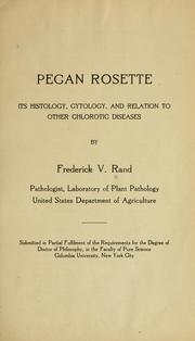 Cover of: Pecan rosette by Frederick Vernon Rand