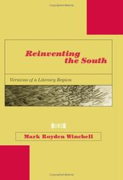 Cover of: Reinventing the South: versions of a literary region