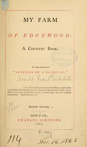 Cover of: My farm of Edgewood by Donald Grant Mitchell