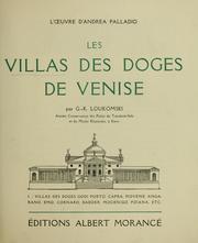 Cover of: Les villas des doges de Venise: l'œuvre d'Andrea Palladio.