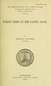 Cover of: Forest trees of the Pacific slope.