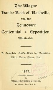 Cover of: The Wayne hand-book of Nashville, and the Tennessee centennial exposition  by 