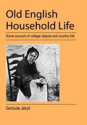Cover of: Old English household life