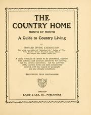 Cover of: The country home month by month