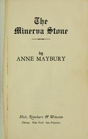 Cover of: The Minerva stone. by Anne Maybury