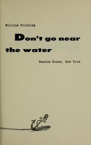 Cover of: Don't go near the water.