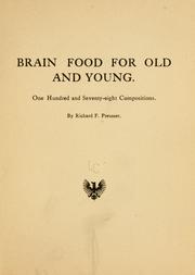 Cover of: Brain food for old and young | Richard Frederic Preusser