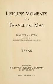 Cover of: Leisure moments of a traveling man