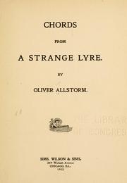 Cover of: Chords from a strange lyre.