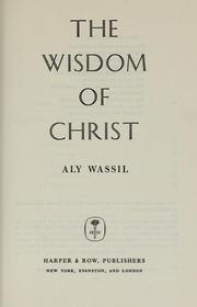 Cover of: The wisdom of Christ.
